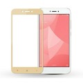 Загартоване захисне скло на Xiaomi Redmi Go з золотою рамкою