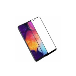 Закаленное защитное стекло на Samsung Galaxy A30 2019 / A305 с черной рамкой