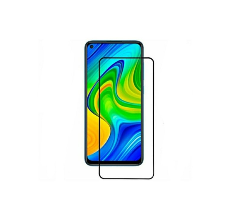 Загартоване захисне скло на Xiaomi Redmi 10X / Чорна рамка