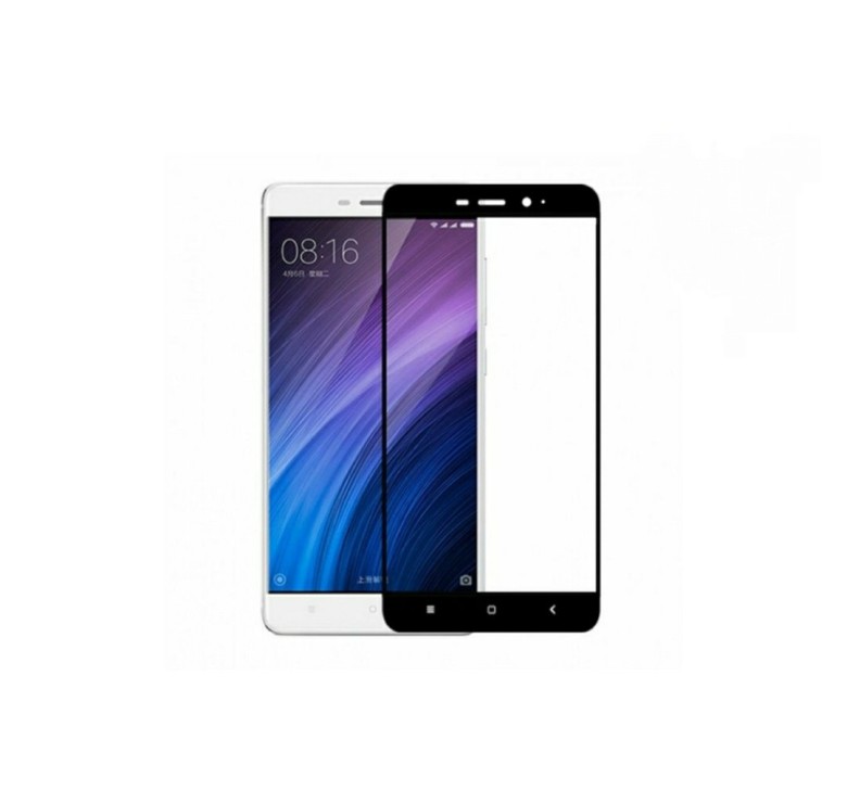 Загартоване захисне скло на Xiaomi Redmi 4A з чорною рамкою