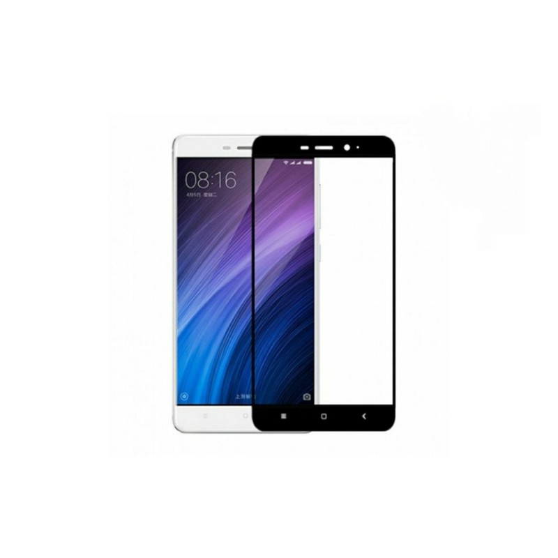 Загартоване захисне скло на Xiaomi Redmi 4A з чорною рамкою