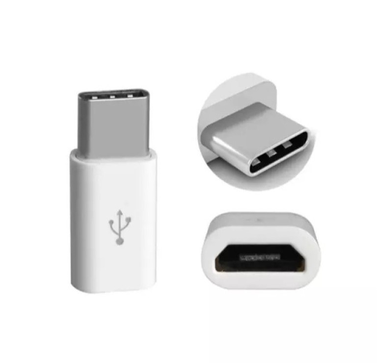 Перехідник з TYPE-C на Micro для смартфонів та інших пристроїв Білий