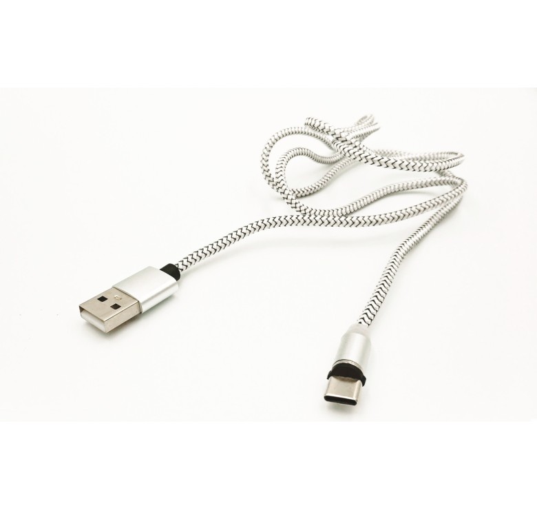 Магнітний Micro USB кабель X-CABLE Круглий 360 Градусів Сірий
