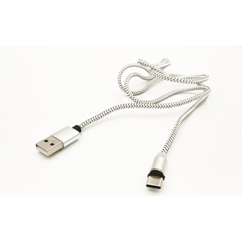 Магнитный кабель Micro USB X-CABLE Круглый 360 Градусов Серый
