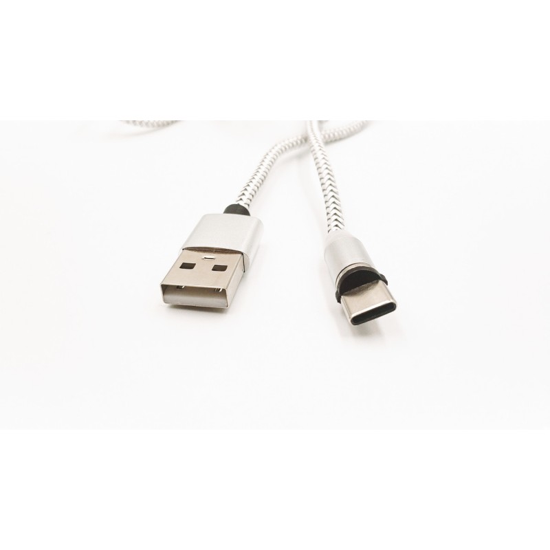 Магнитный кабель Micro USB X-CABLE Круглый 360 Градусов Серый