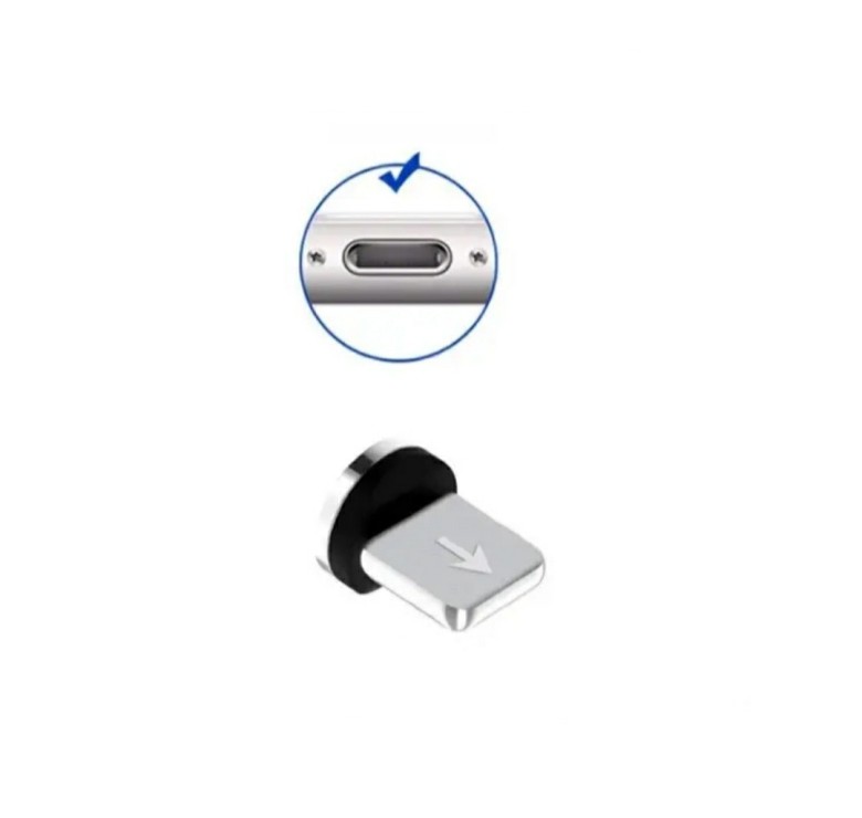 Магнітний конектор Ligtning (Iphone) для кабелю X-CABLE 360 градусів Круглий