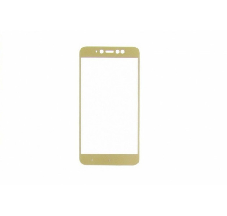 Загартоване захисне скло на Xiaomi Redmi Note 5A Золота рамка