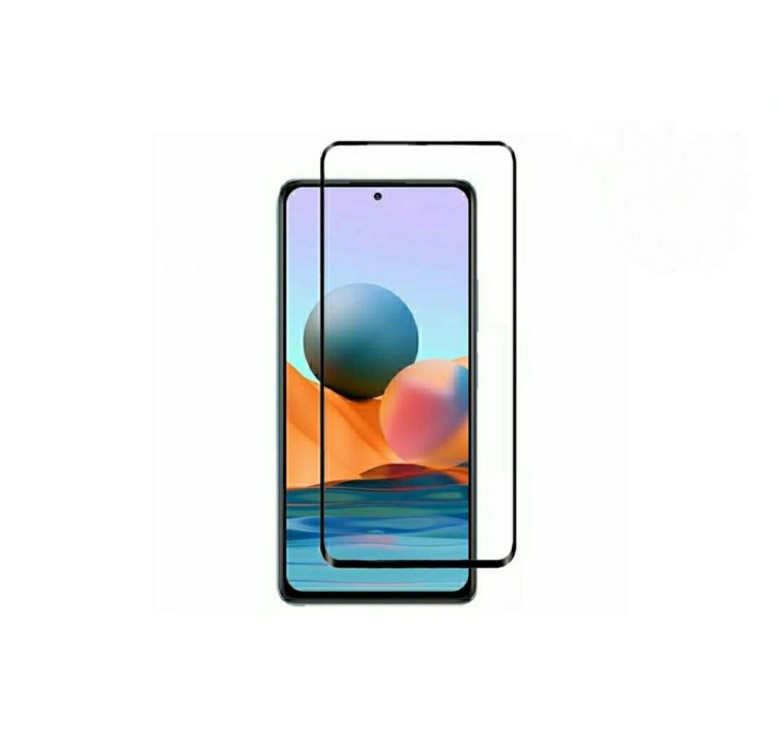 Загартоване захисне скло на Xiaomi Redmi Note 10 Чорна рамка