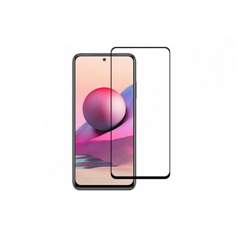 Загартоване захисне скло на Xiaomi Redmi Note 10S Чорна рамка