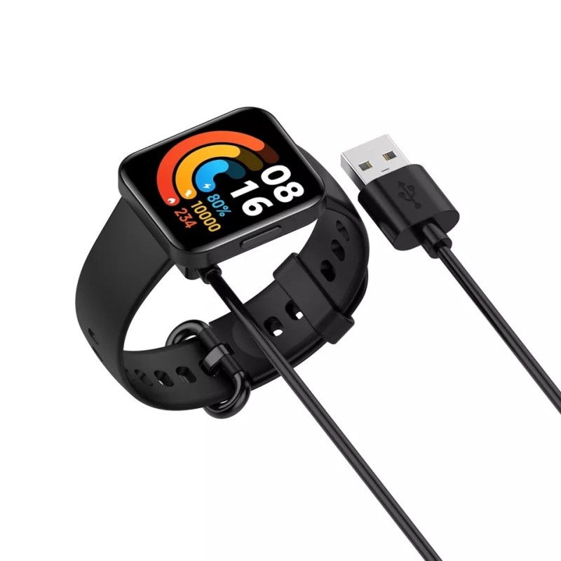 Магнитный USB кабель на смарт-часы Xiaomi Redmi Watch 2 50 см. Черный
