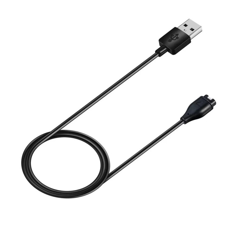 Зарядний USB кабель на розумний годинник Garmin Forerunner 935 / Garmin Quanix 5 100 см. Чорний