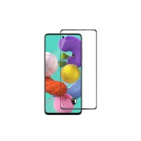 Загартоване захисне скло на Samsung Galaxy A51 (A515)  Чорна рамка