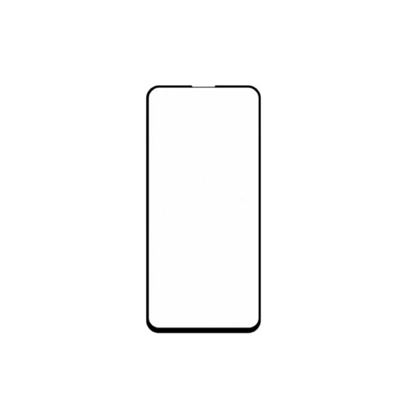 Закаленное защитное стекло на Samsung Galaxy A71 (A715) Черная рамка