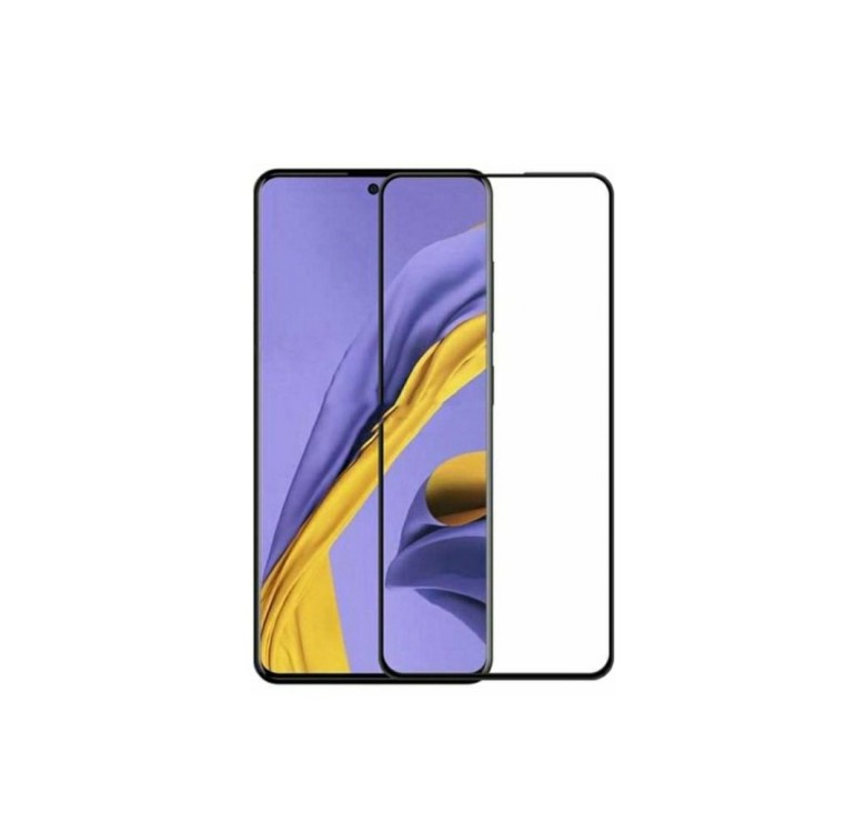 Загартоване захисне скло на Samsung Galaxy A72 (A725) Чорна рамка