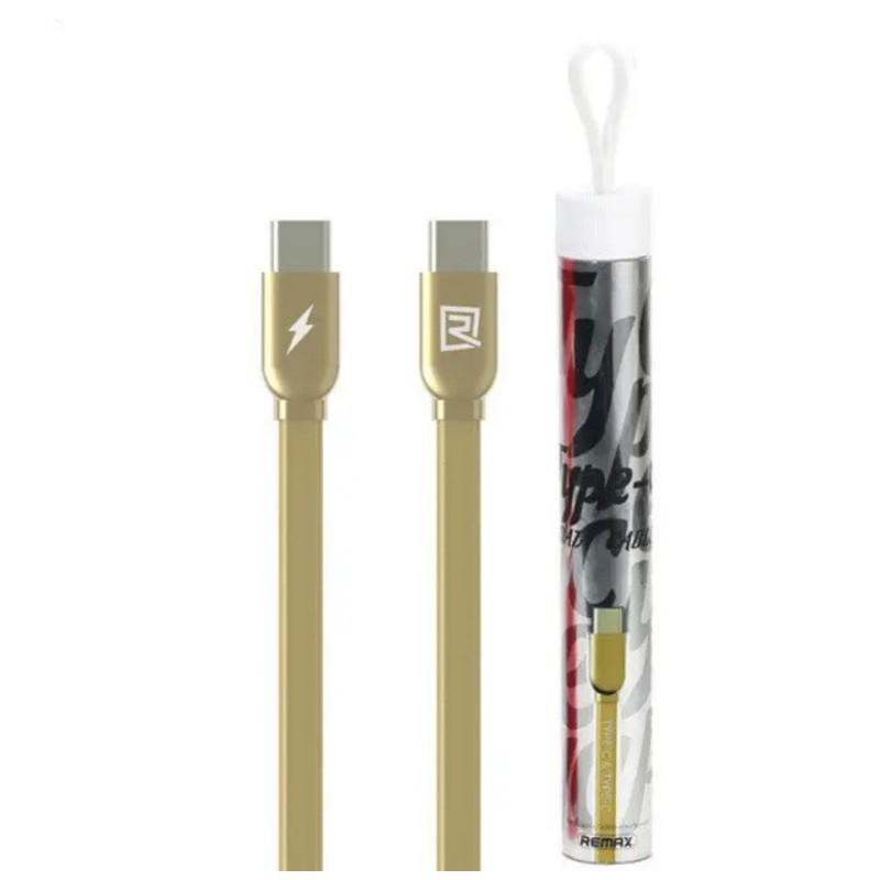 Кабель Remax RC-046a Type-C на Type-C для смартфонов 1 метр Золотой