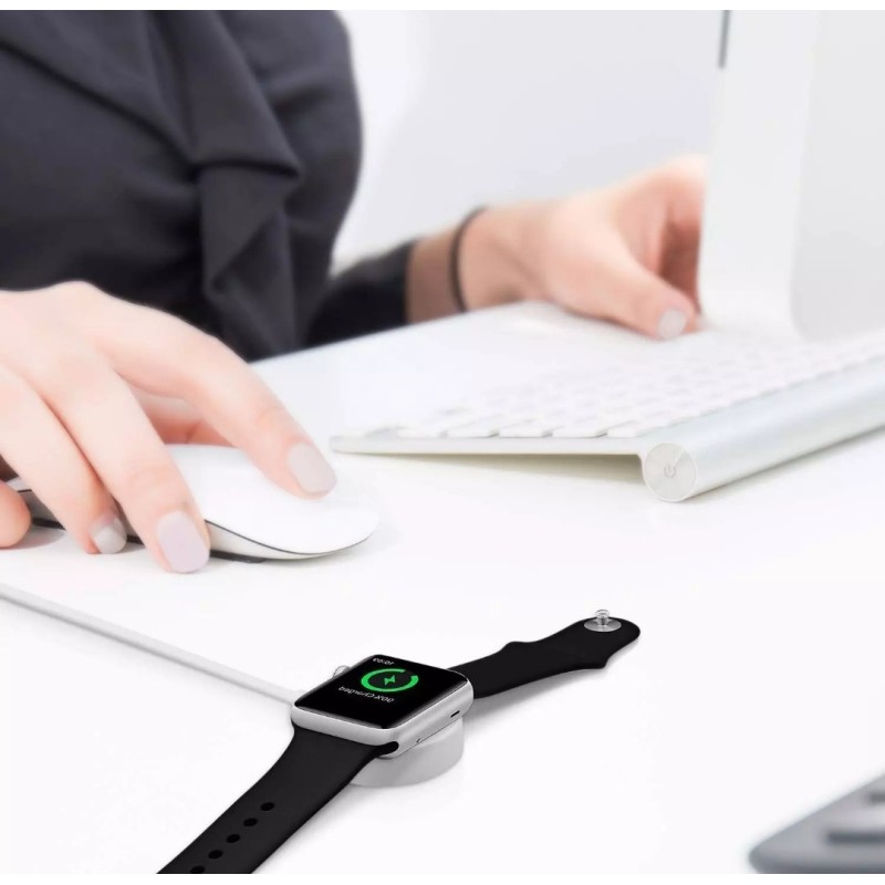 Беспроводное зарядное устройство для часов Apple watch 1 метр Белый