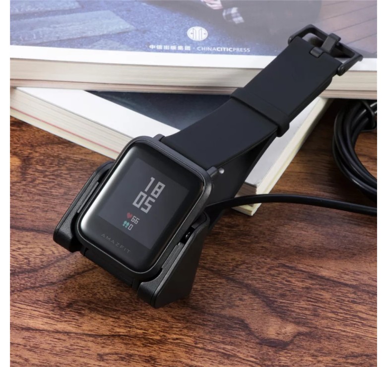 Зарядна USB станція на розумний годинник Xiaomi Huami Amazfit Bip A1608 1 метр Чорний