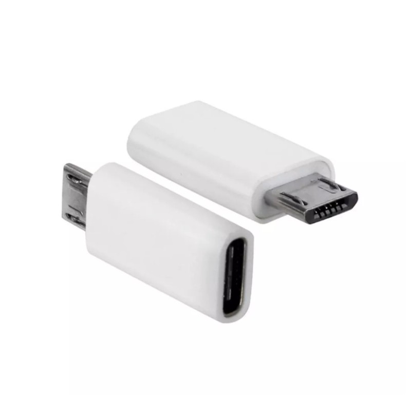 Переходник с Micro на TYPE-C для смартфонов и других устройств / Белый