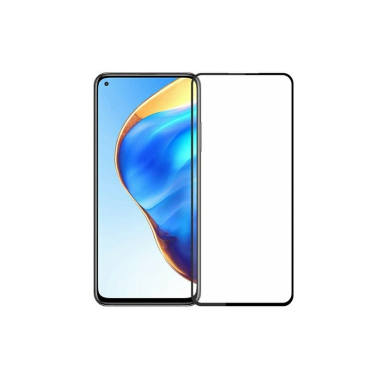 Загартоване захисне скло на Xiaomi Mi 10T Pro 5G Чорна рамка