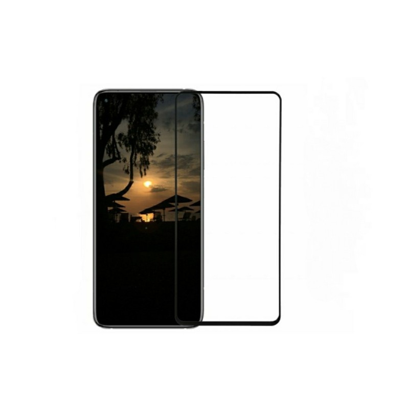 Закаленное защитное стекло на Xiaomi Redmi K30s Черная рамка