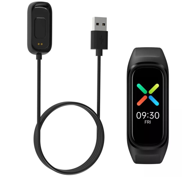 Зарядний USB кабель на розумний годинник Oppo Band AB96 100 см. Чорний