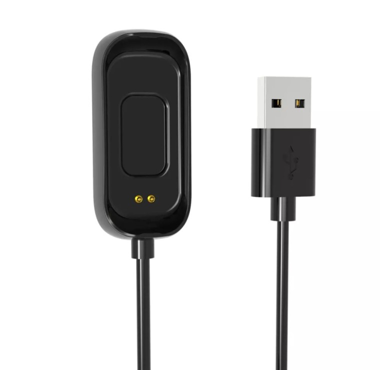 Зарядний USB кабель на розумний годинник Oppo Band AB96 100 см. Чорний