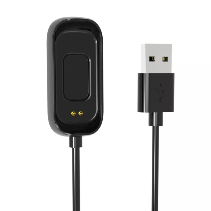Зарядный USB кабель на умные часы Oppo Band AB96 100 см. Черный