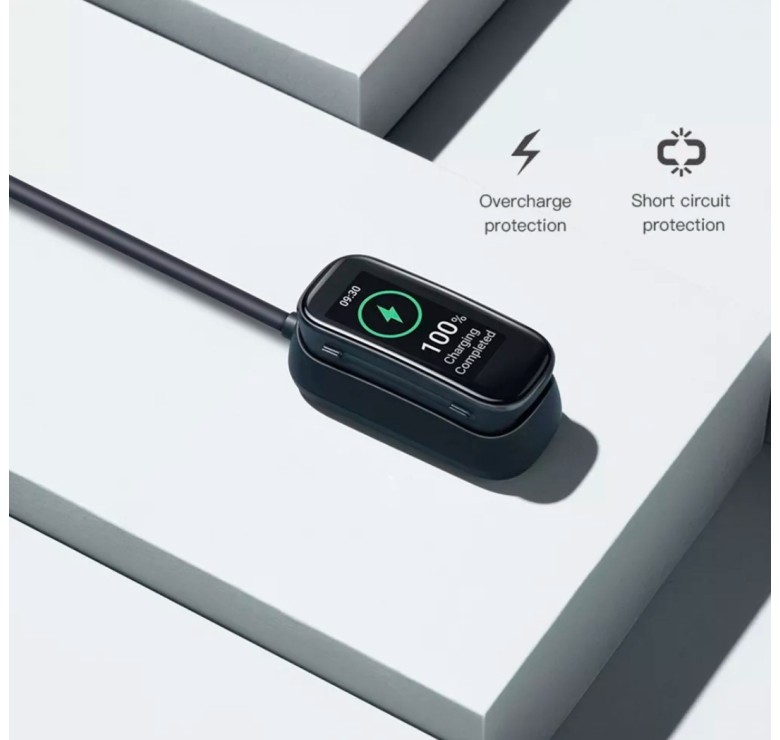 Зарядний USB кабель на розумний годинник Oppo Band AB96 100 см. Чорний