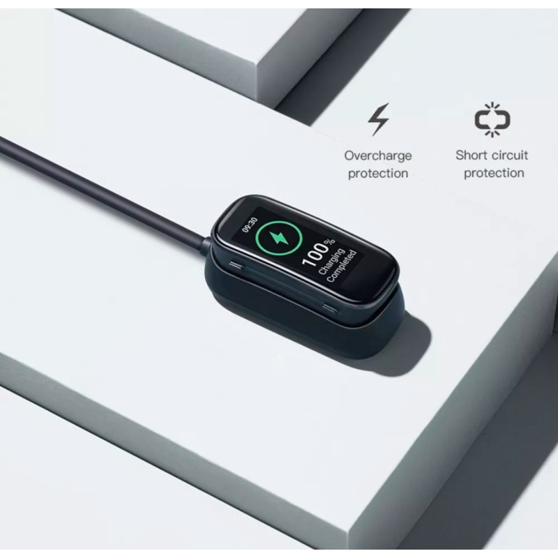 Зарядный USB кабель на умные часы Oppo Band AB96 100 см. Черный