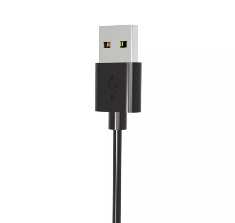 Зарядний USB кабель на розумний годинник Oppo Band AB96 100 см. Чорний