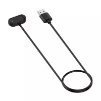 Магнітний USB кабель на годинник Huami Amazfit GTS 3 / GTR 3 / GTR 3 Pro  100 см. Чорний