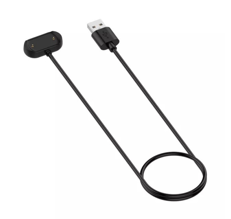 Магнітний USB кабель на годинник Huami Amazfit GTS 3 / GTR 3 / GTR 3 Pro 100 см. Чорний