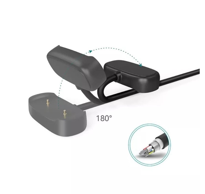 Магнітний USB кабель на годинник Huami Amazfit GTS 3 / GTR 3 / GTR 3 Pro 100 см. Чорний