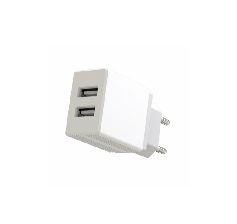 Блок живлення XO-L75 / 5 вольт 2.4 Ампера / 2 USB / Білий