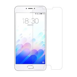 Закаленное защитное стекло на  Meizu M3 Note /  Без рамки / Прозрачное