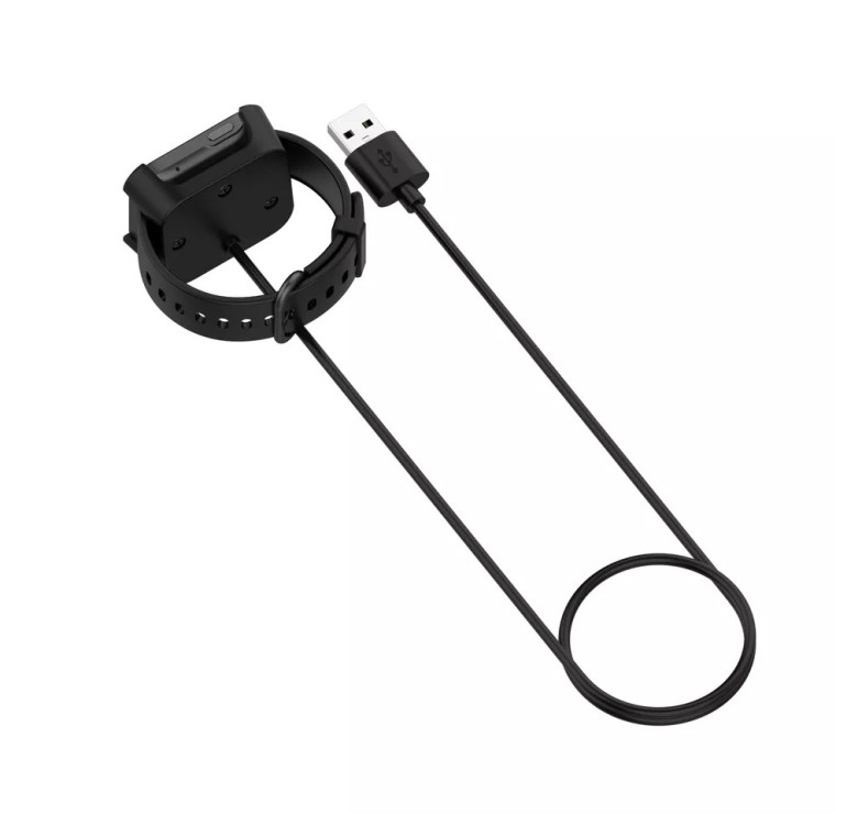 Магнітний USB кабель на смарт-годинник Xiaomi Mi Watch Lite / 1 метр / Чорний