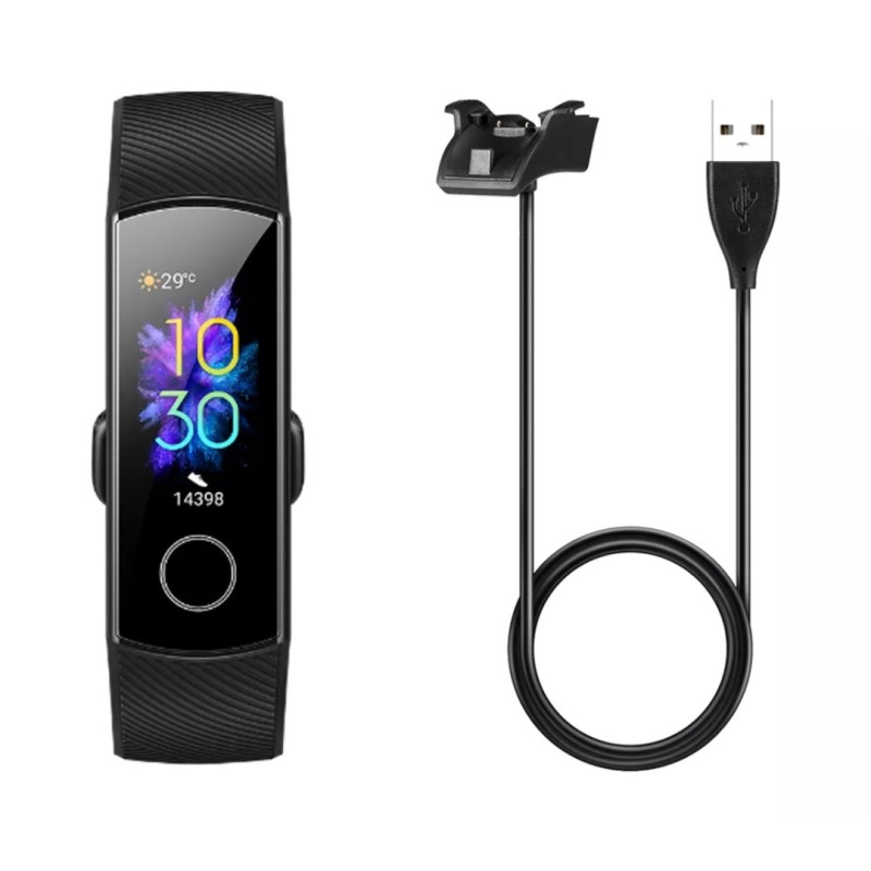 Зарядный кабель USB для браслета Huawei Band 2 pro / Huawei Band 3 pro / 100 см. Черный