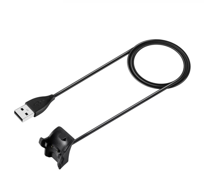 Зарядний USB кабель для браслета Huawei Band 2 pro / Huawei Band 3 pro / 100 см. Чорний