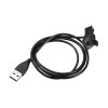 Зарядний USB кабель для браслета Huawei Band 2 pro / Huawei Band 3 pro / 100 см. Чорний