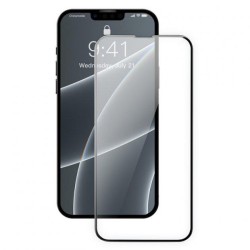 Загартоване скло на Iphone 13 Pro MAX / Повне покриття / Чорна рамка