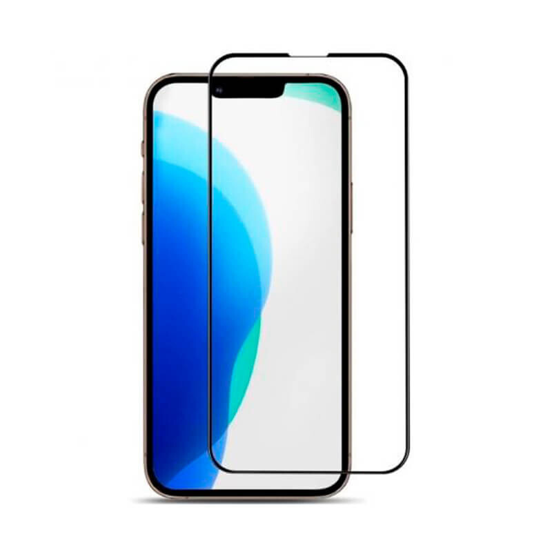 Закаленное стекло на Iphone 13 pro / Полное покритие / Черная рамка