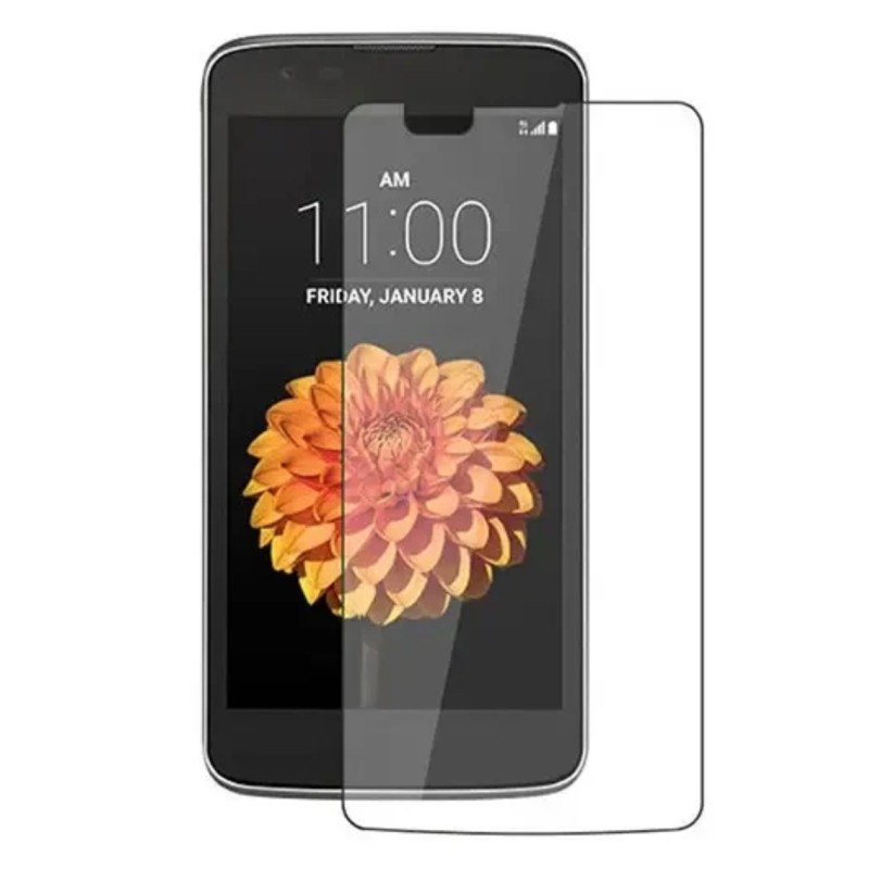 Закаленное защитное стекло на LG K7 / Без рамки / Прозрачное