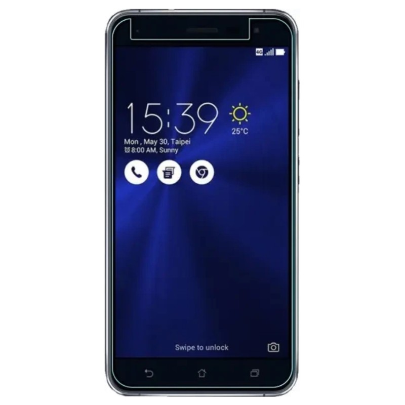 Закаленное защитное стекло на Asus Zenfone 3 (ZE520KL) / Без рамки / Прозрачное