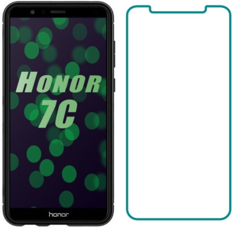 Загартоване захисне скло на Honor 7C / Без рамки / Прозоре