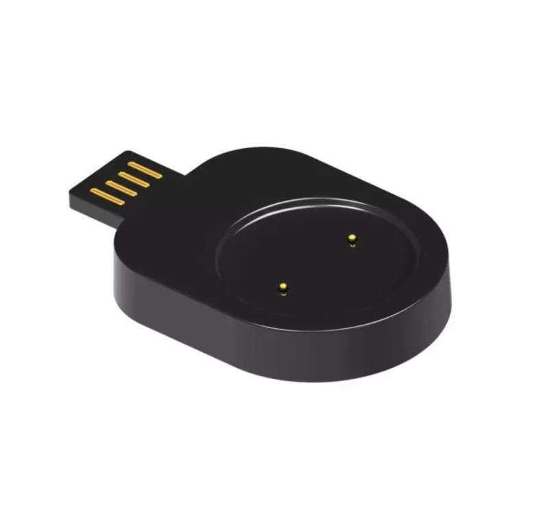 Магнітна USB зарядна станція на годинник Amazfit GTR 2 / Amazfit bip U та інших / Чорна