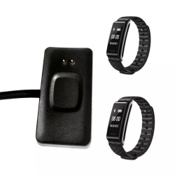 Зарядний магнітний USB кабель для браслета Honor Band A2 / 100 см. / Чорний