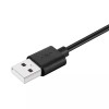Зарядний магнітний USB кабель для браслета Honor Band A2 / 100 см. / Чорний