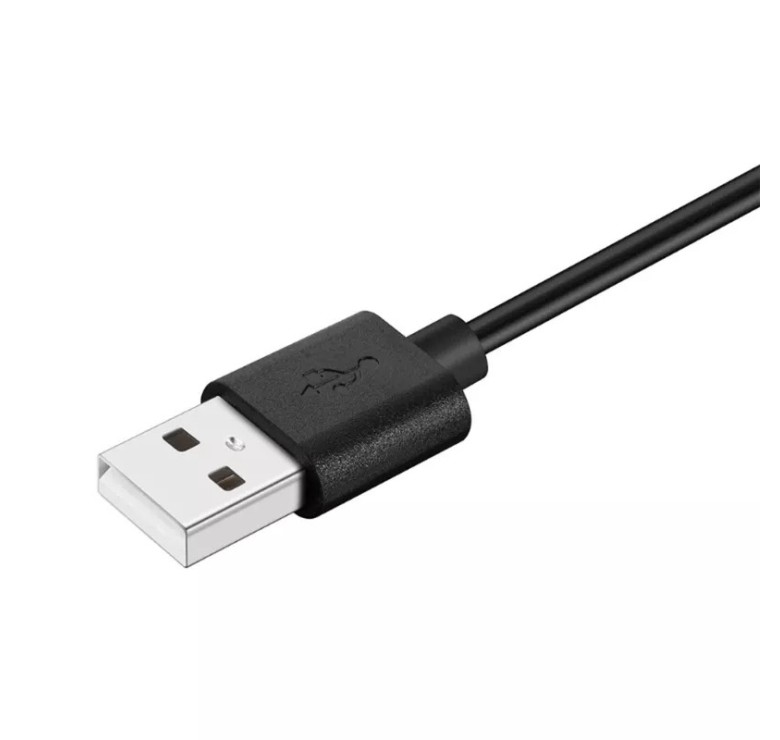 Зарядний магнітний USB кабель для браслета Honor Band A2 / 100 см. / Чорний