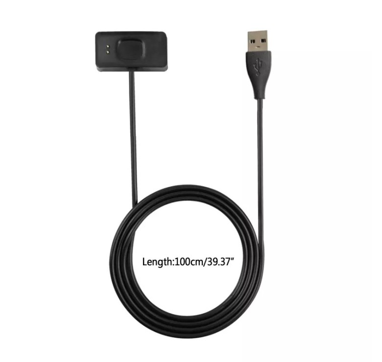 Зарядний магнітний USB кабель для браслета Honor Band A2 / 100 см. / Чорний