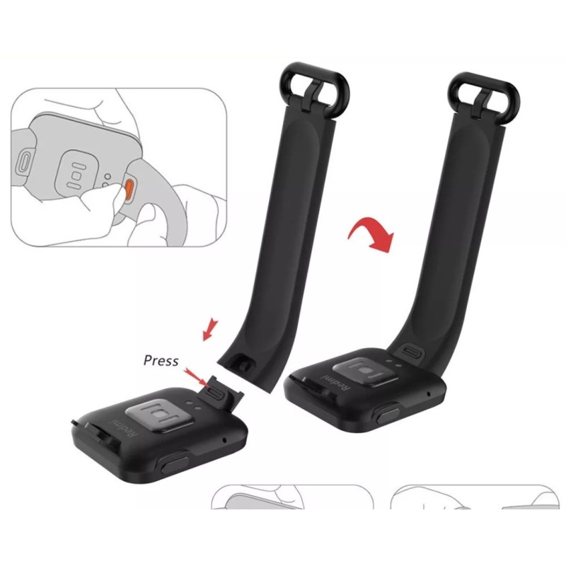 Ремінець на розумний годинник Redmi Watch 2 Lite / Чорний